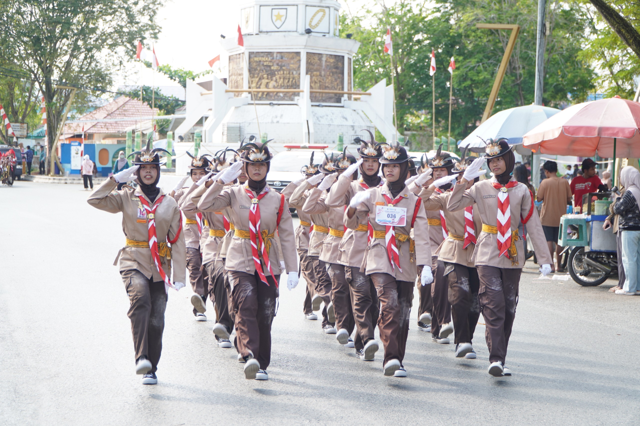 Lomba Gerak Jalan Kusan Hilir Meriah Sambut HUT RI ke-81 11