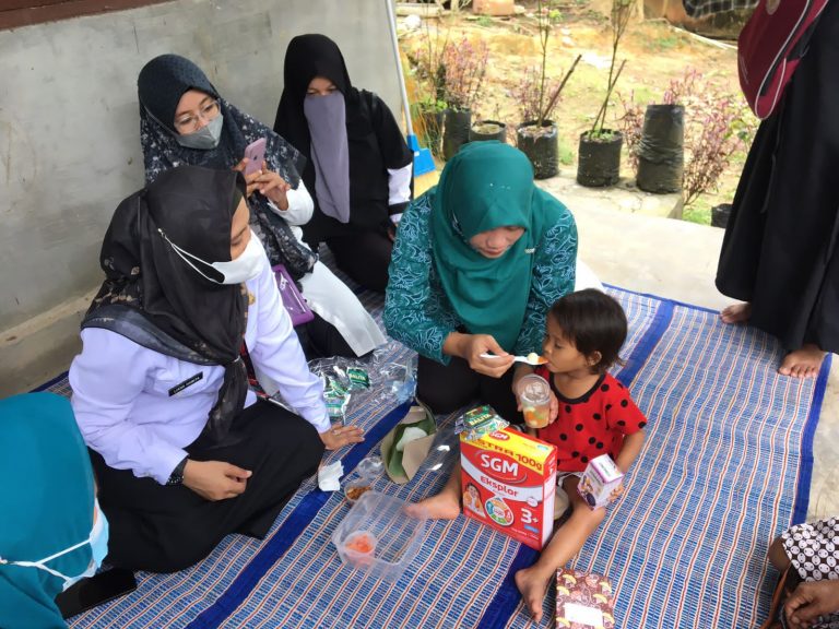 Pemkec Angsana Intens Lakukan Kunjungan Bagi Anak Balita