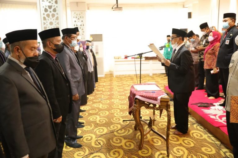 Perubahan Nomenklatur, Bupati Kukuhkan dan Lantik 187 Pejabat