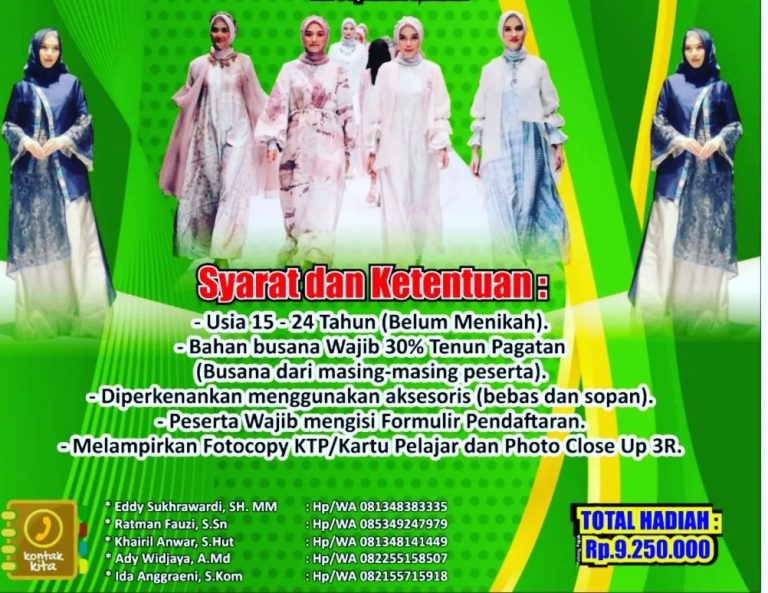 Kreasikan Tenun Pagatan Melalui Lomba Fashion Show Muslimah 