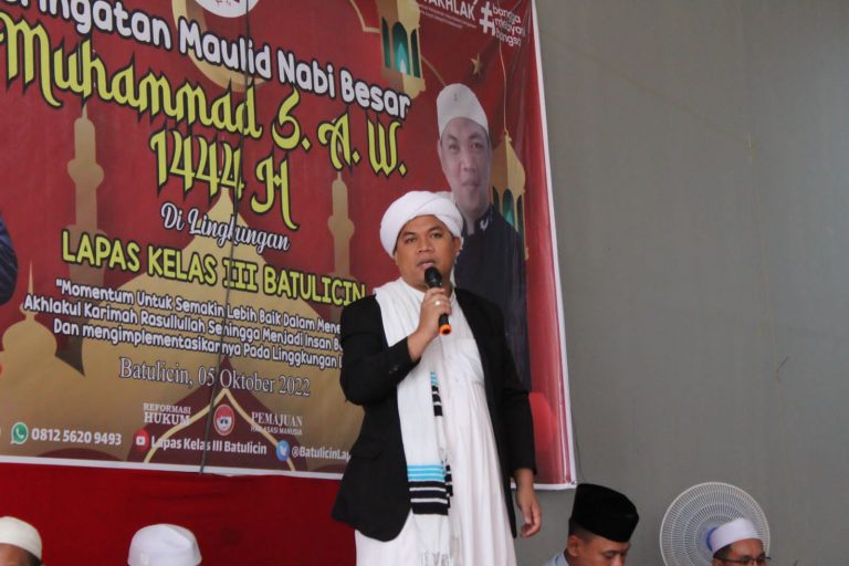Teladani Akhlak Rasulullah, Lapas Kelas III Batulicin Peringati Maulid Nabi SAW