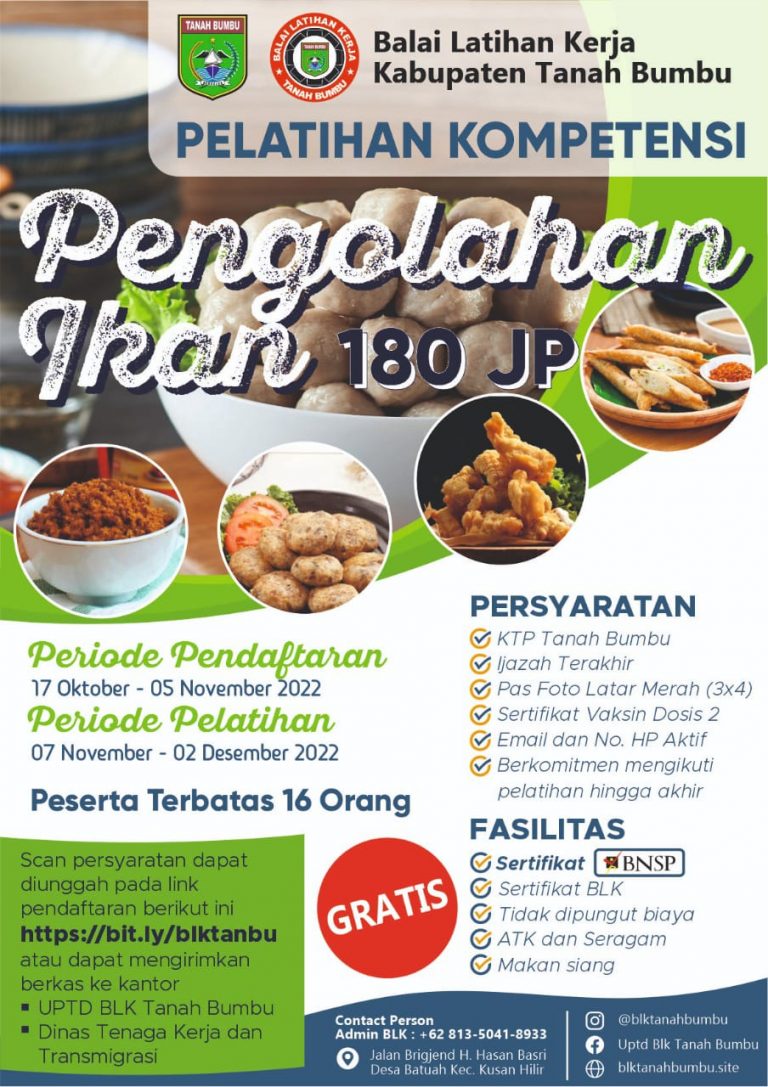 UPTD BLK Tanbu Gelar Pelatihan Pengolahan Ikan Secara Gratis