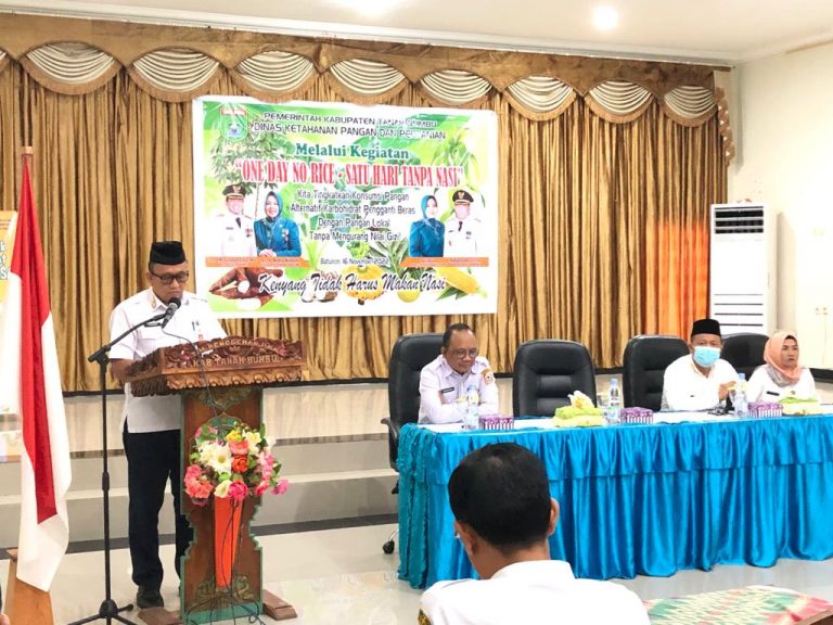 Wakili Bupati Zairullah, Asisten II Riduan Buka Sosialisasi One Day No Rice