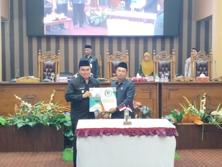 Tiga Buah Raperda Tahun 2022 Telah Disetujui dalam Rapat Paripurna