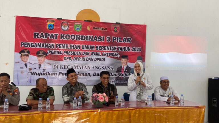Kecamatan Angsana Siap Amankan Pemilu Serentak 2024