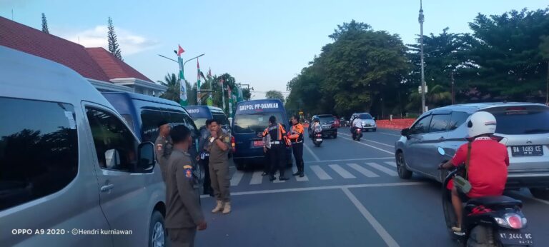Satpoldam Tanah Bumbu Kawal Kafilah MTQN Tanah Bumbu Menuju Banjarbaru