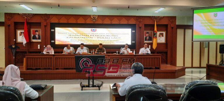 Sekda Ambo Sakka Hadiri Rapat Pembangunan Jembatan Penghubung Kotabaru-Batulicin