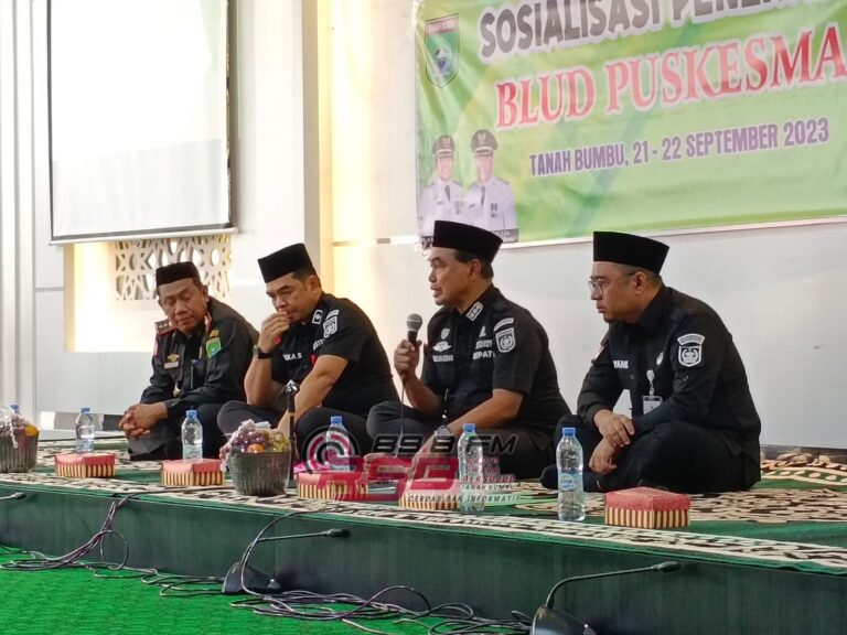 Sosialisasi Penerapan BLUD Puskesmas se- Tanah Bumbu, Abah Zairullah : Posisi Kesehatan Sangat Starategis