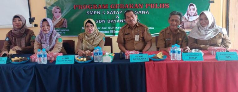 SMPN 3 Satu Atap Angsana Menuju Sekolah PBLHS 2024