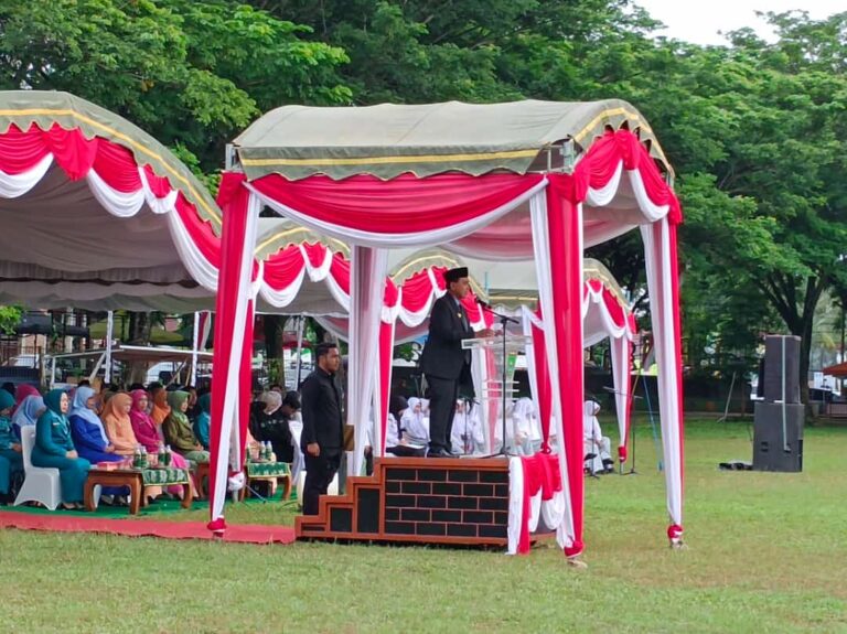 Bupati Abah Zairullah Inspektur Upacara Parade Peringatan Hari Pahlawan 7 Februari