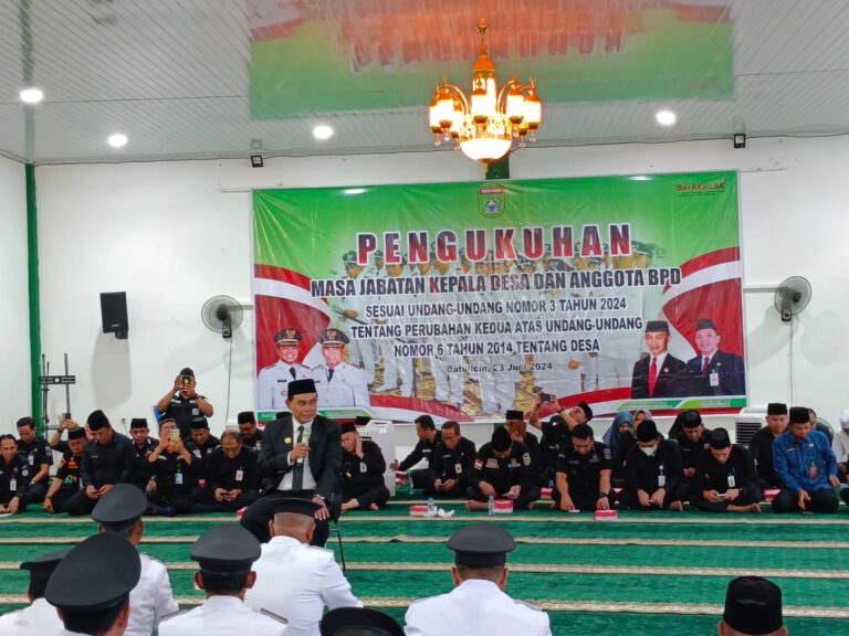Bupati Abah Zairullah Kukuhkan Masa Jabatan Kades dan BPD Sesuai UU No. 3 Tahun 2024
