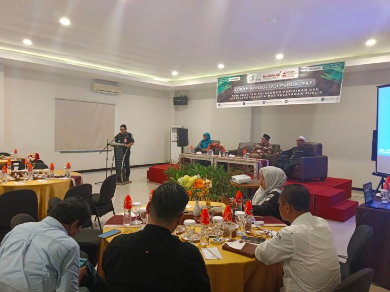 Bupati Diwakili Asisten I Buka Acara Forum Konsultasi Publik