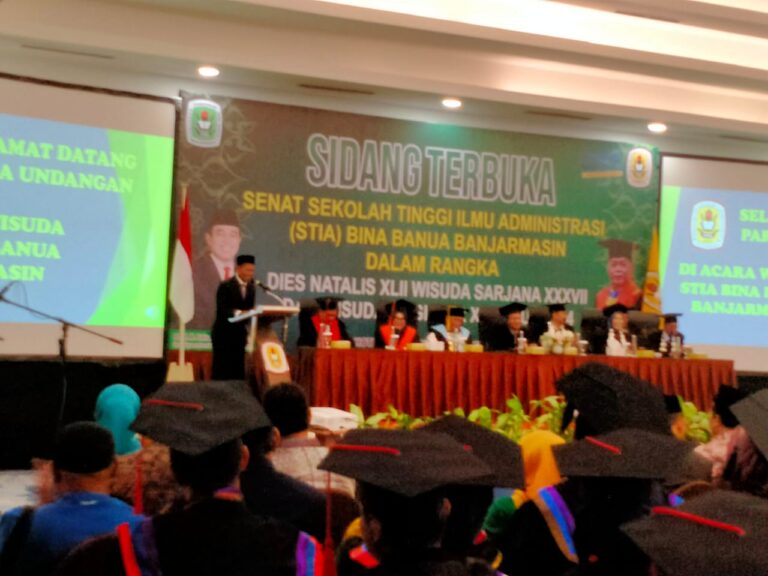Wisudawan STIA Bina Banua Banjarmasin Diharapkan Berperan Aktif Dalam Memajukan Banua