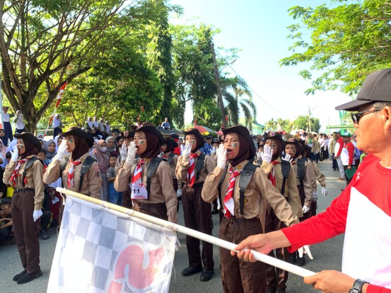 Pemkab Tanah Bumbu Gelar Lomba Gerak Jalan dalam Rangka HUT RI ke-80