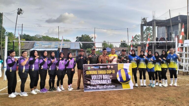 Kelurahan Gunung Tinggi Gelar Open Turnamen Volleyball Cup Ke-IV Meriahkan HUT ke-80 RI