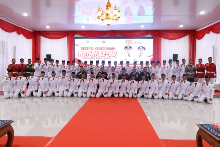 Resepsi Kenegaraan HUT ke-80 RI di Tanah Bumbu, Bupati Andi Rudi Latif Ajak Bersatu Jaga Kedaulatan Bangsa