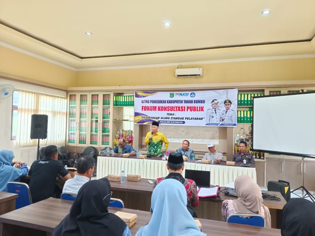 Disdik Tanah Bumbu Gelar Forum Konsultasi Publik, Bahas 13 Standar Pelayanan