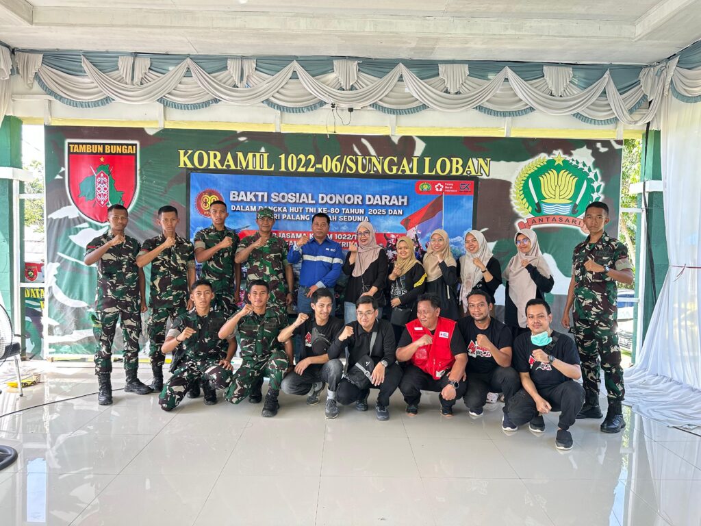 HUT ke-80 TNI, Kodim 1022 Tanah Bumbu Kerjasama PT CK Gelar Bakti Sosial