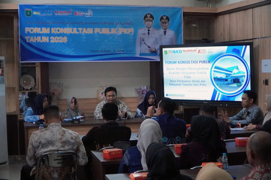 DPMPTSP Tanah Bumbu Gelar Forum Konsultasi Publik 2026