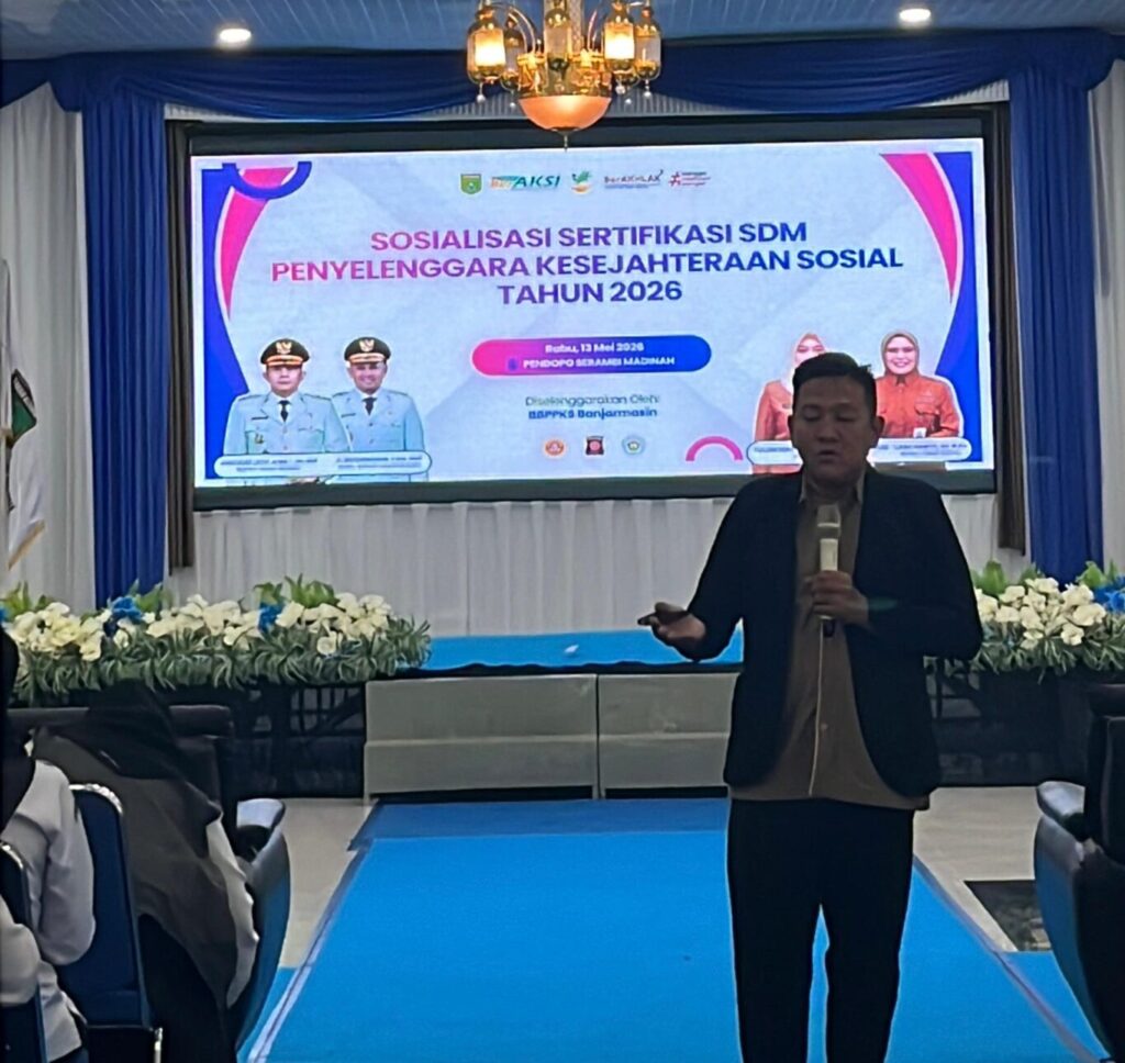 Dinas Sosial Tanah Bumbu Gelar Sosialisasi Sertifikasi SDM Penyelenggara Kesejahteraan Sosial Tahun 2026 2