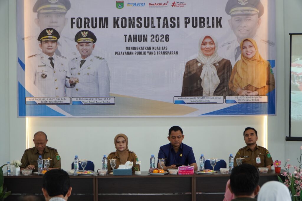 UPTD RSUD dr. H. Andi Abdurrahman Noor menggelar Forum Konsultasi Publik Tahun 2026 dengan tema "Meningkatkan Kualitas...