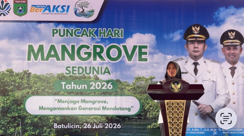 Peringati Hari Mangrove Sedunia 2026, Pemkab Tanah Bumbu Tanam Mangrove di Embung Batulicin 1