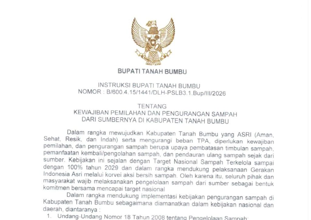 Cegah Karhutla, DLH Tanah Bumbu Ingatkan Warga Jangan Bakar Sampah