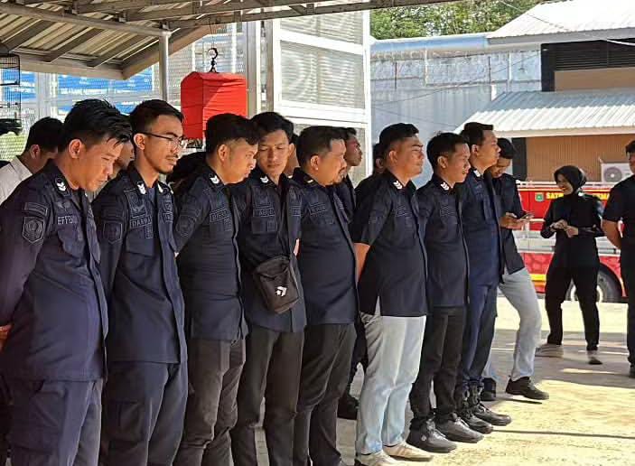 Satpol PP dan Damkar Tanah Bumbu Berikan Edukasi Pemadaman Kebakaran di Lapas Batulicin