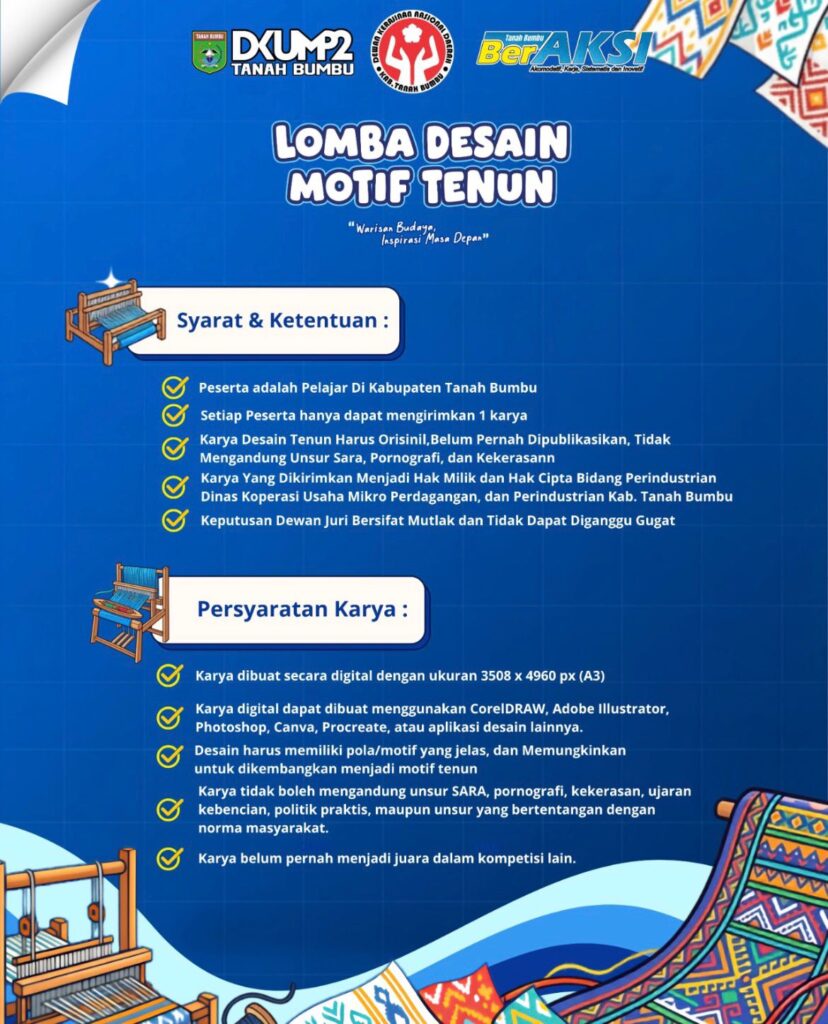 Pelajar Tanah Bumbu Diajak Berkreativitas, Lestarikan Tenun Pagatan