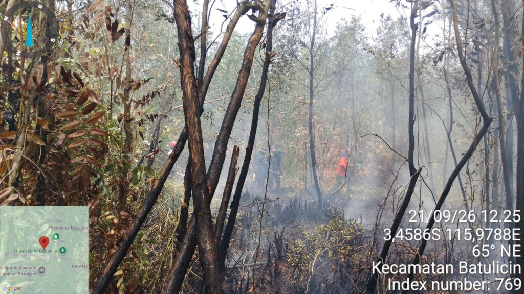 21 September, Karhutla di Jalan Manggis Batulicin Padam, 1 Hektare Terbakar 2
