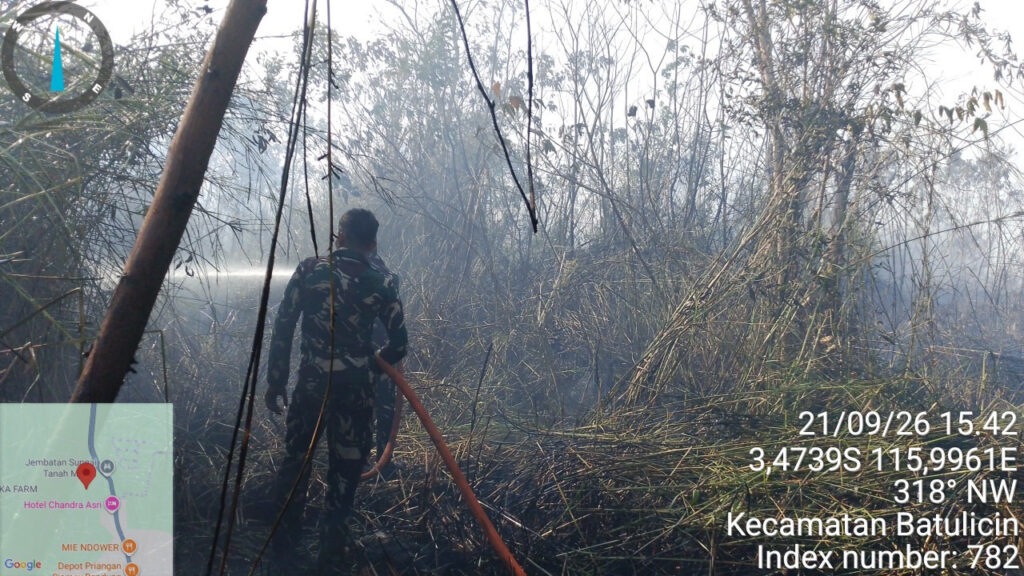 21 September, Karhutla di Jalan Manggis Batulicin Padam, 1 Hektare Terbakar 3