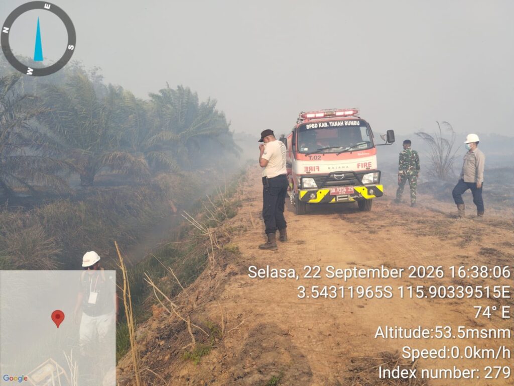 22 September, Karhutla 10 Hektare di Saring Sei Bubu Kusan Tengah Ditangan 2