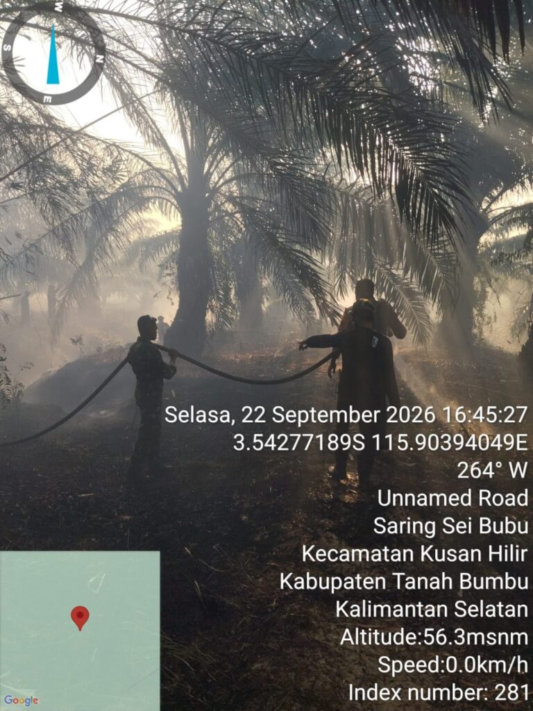 22 September, Karhutla 10 Hektare di Saring Sei Bubu Kusan Tengah Ditangan 1 22 September, Karhutla 10 Hektare di Saring Sei Bubu Kusan Tengah Ditangan