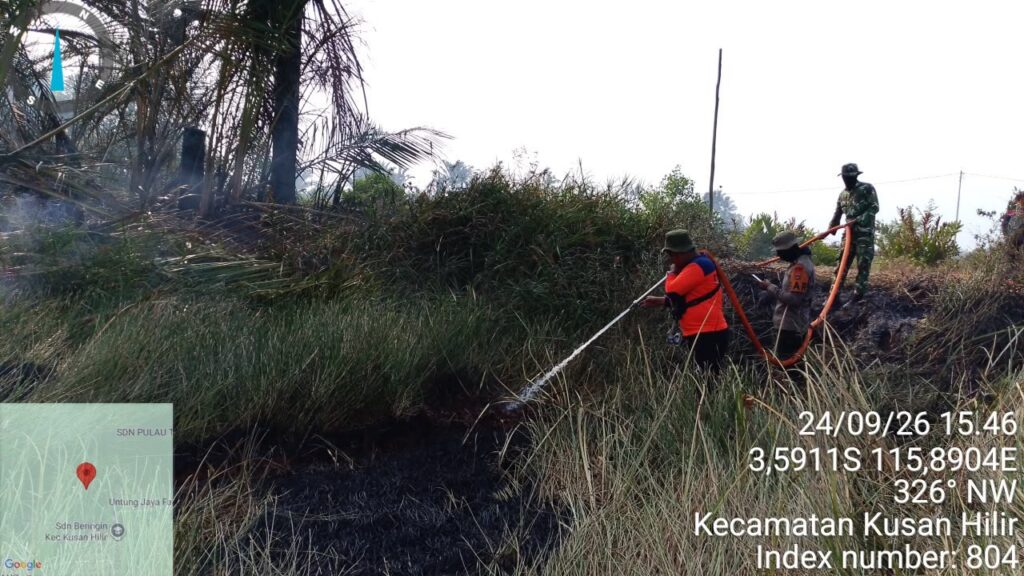 24 September, Karhutla 1 Hektare di Pulau Tanjung Kusan Tengah Padam 2