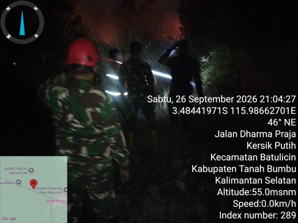 26 September, Kebakaran Lahan Susulan di Kersik Putih Dekat Gardu Induk 1