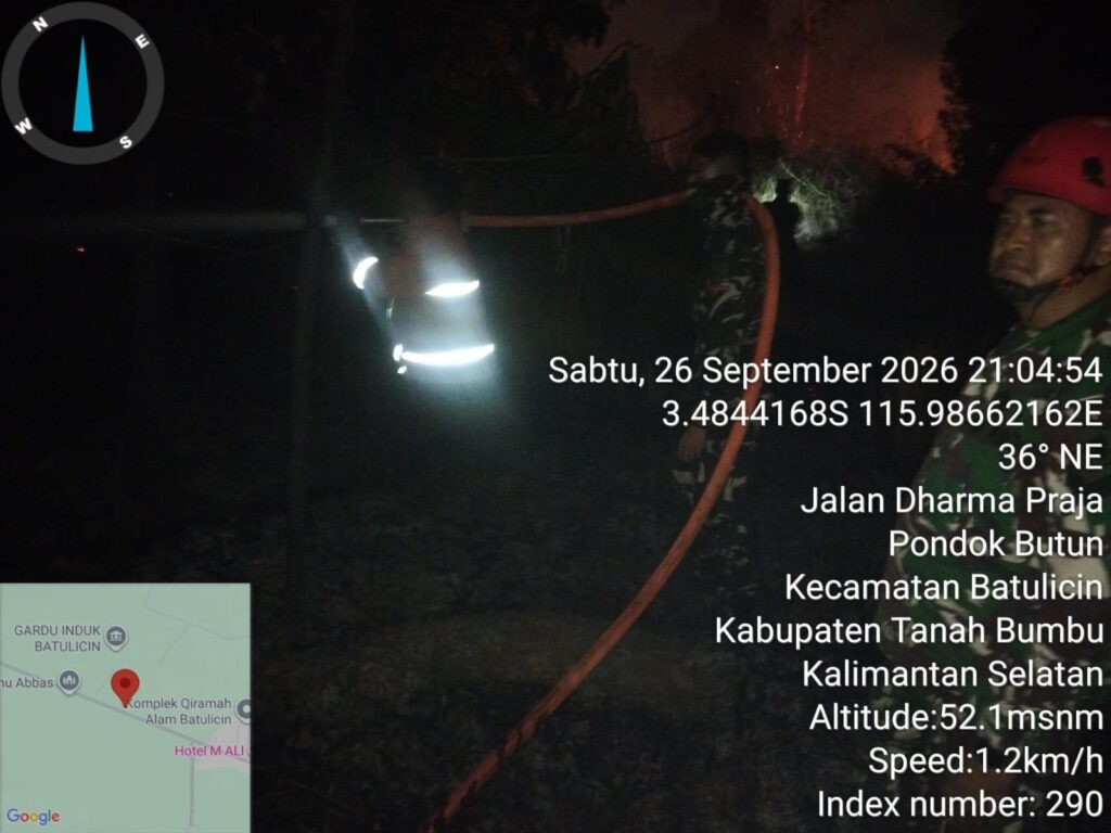 26 September, Kebakaran Lahan Susulan di Kersik Putih Dekat Gardu Induk 2