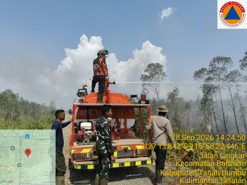28 September, Kebakaran Lahan 1,5 Hektare di Jalan Yudistira Batulicin 3