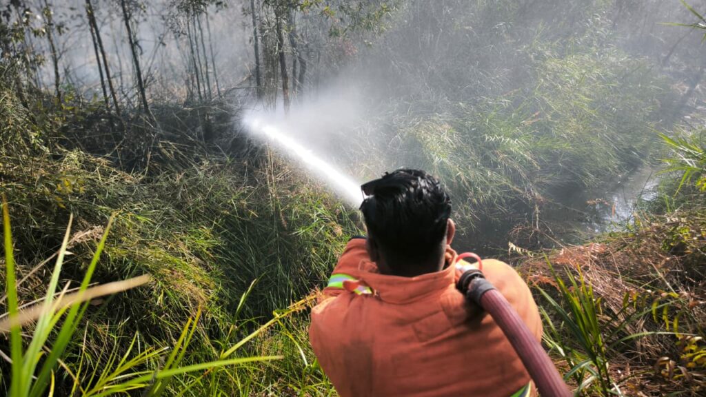 28 September, Kebakaran Lahan 1,5 Hektare di Jalan Yudistira Batulicin 2