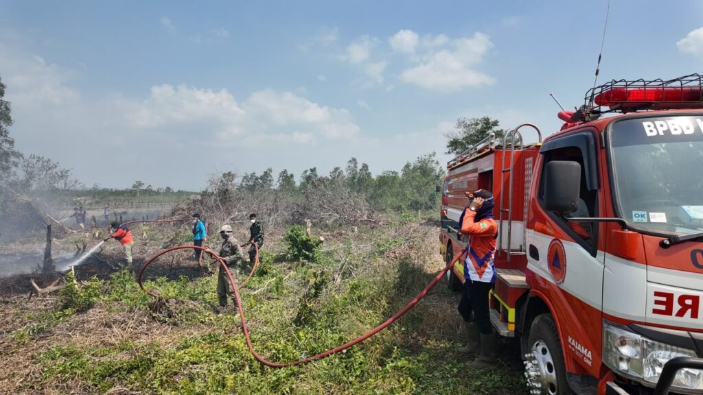 29 September, Kebakaran Lahan 0,5 Hektare di Desa Sukamaju Batulicin 3
