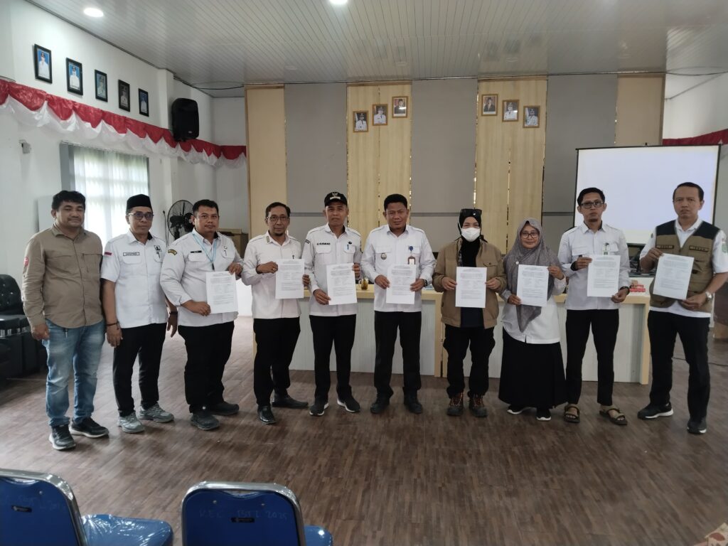 Pilar Batas Batulicin–Simpang Empat dan Batulicin–Kusan Tengah Dipasang