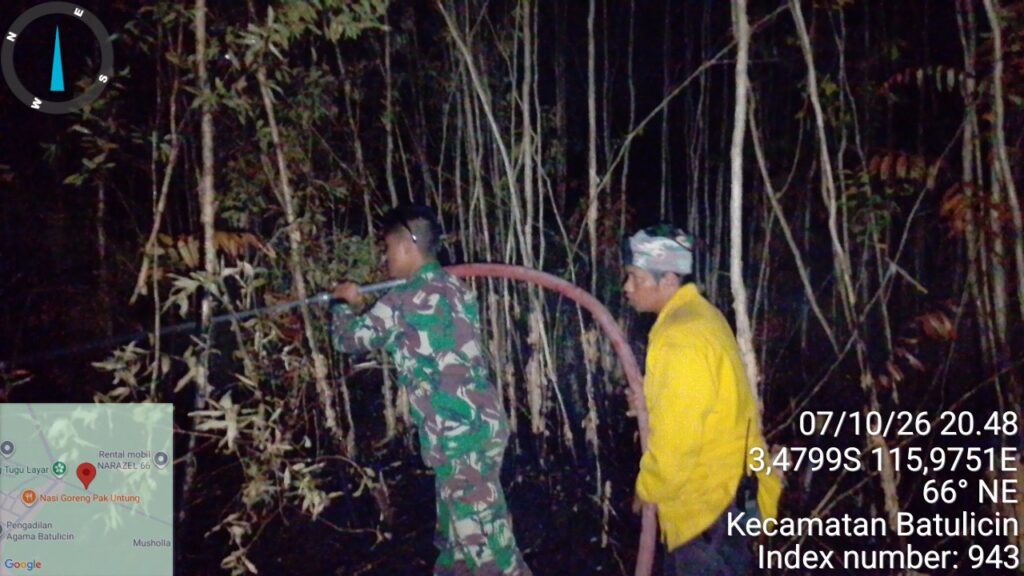 7 Oktober, Kebakaran Lahan 1 Hektare di Jl. BKW Arah KPH Batulicin Padam 2