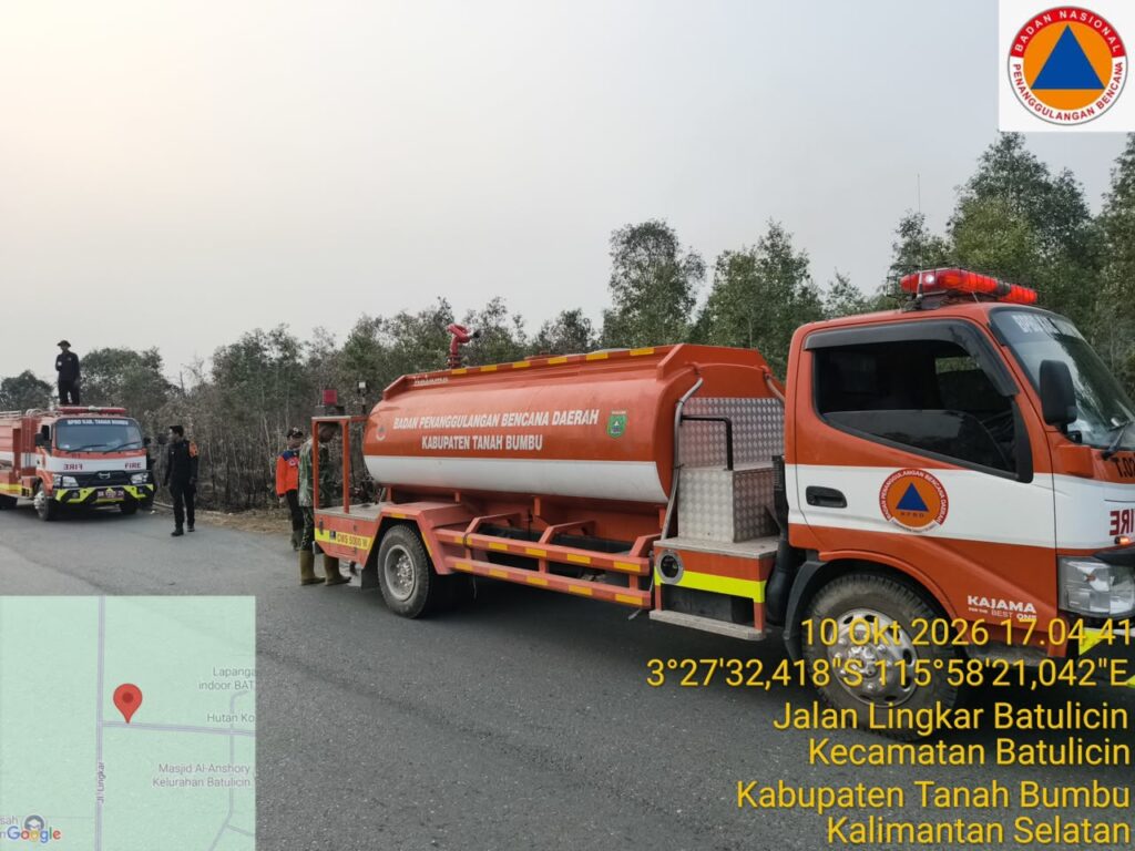 10 Oktober, Karhutla 0,5 Hektare di Jl. BKW Batulicin Berhasil Dipadamkan 2